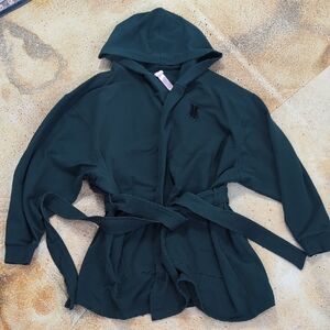 Savage X Fenty | Forest Green Cotton Blend Soft Hooded Robe Size XL